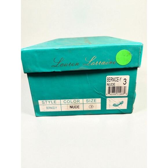 Lauren Lorraine Gold Rhinestone Peep Toe Heels Size 3 NIB Sparkly Formal Shoes - Picture 8 of 9